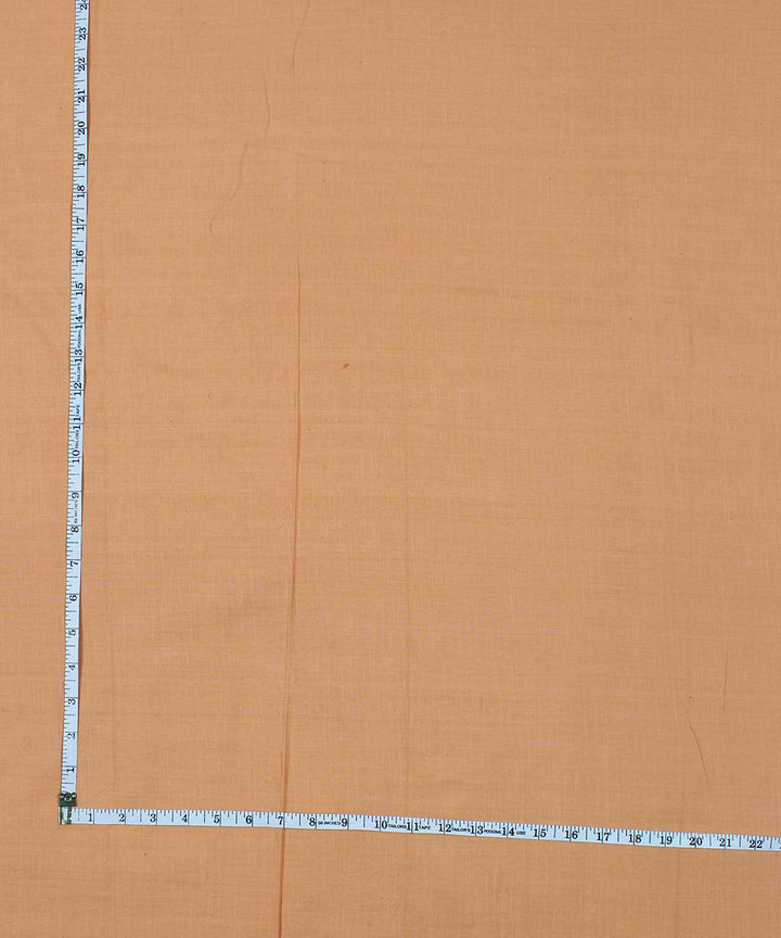 Peach handwoven bengal cotton fabric