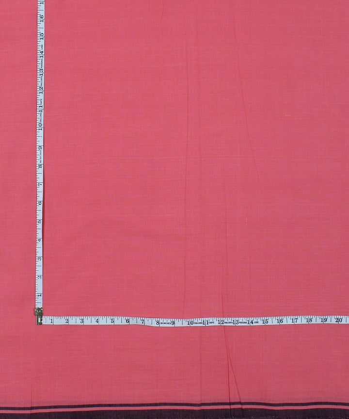 Pink handwoven bengal cotton fabric