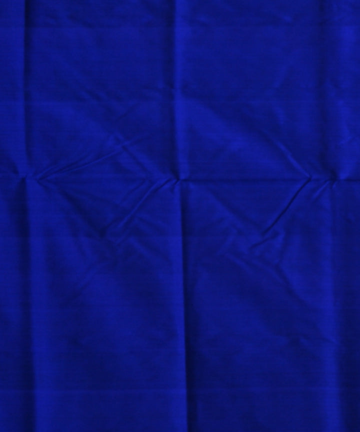 Dark green duke blue silk handloom sambalpuri saree