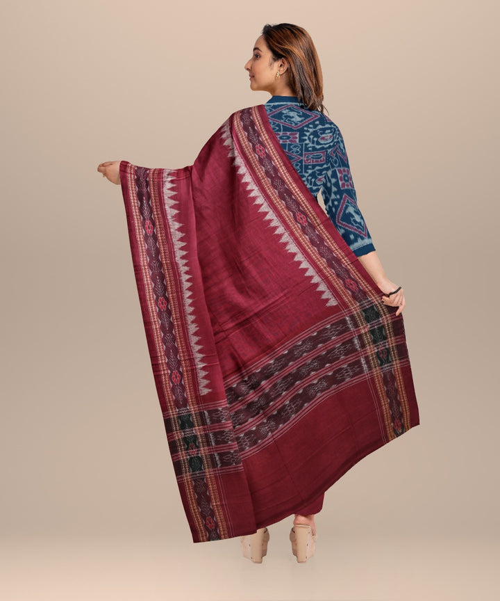 Cyan blue claret handloom cotton sambalpuri dress material