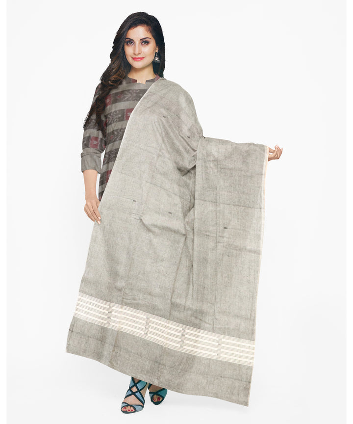 Grey gray handloom cotton nuapatna dress material