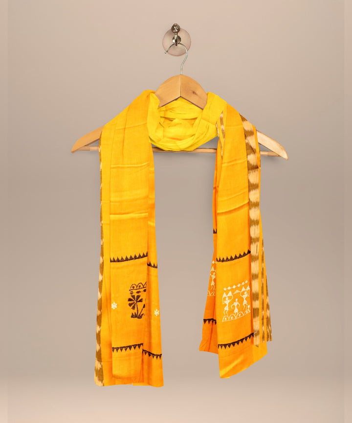 Amaranth purple yellow handloom cotton nuapatna dress material