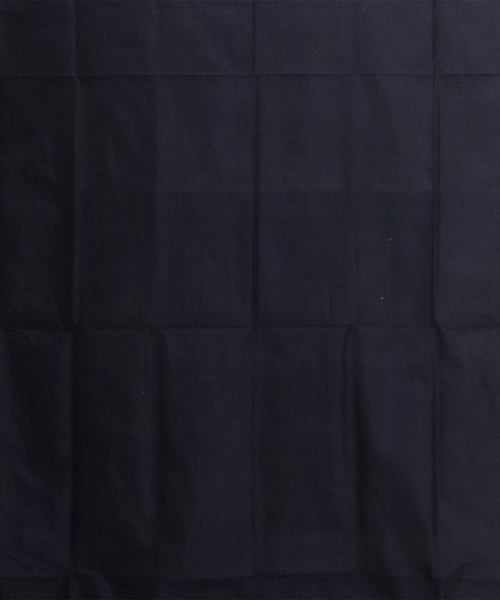 Bright Navy Blue black Silk Handwoven Bomkai Saree