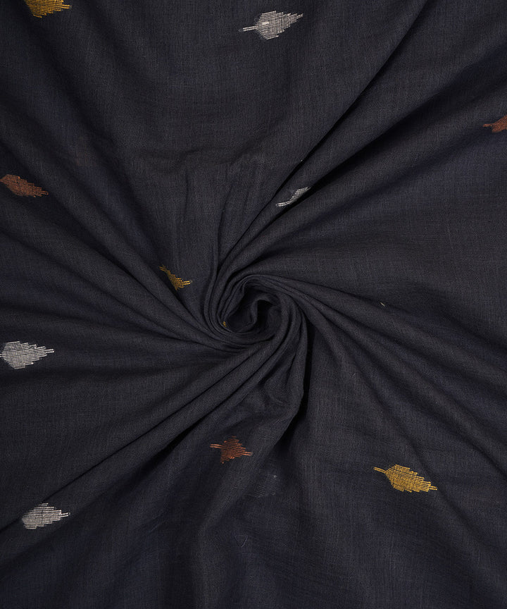 0.5m Blue hand loom bengal cotton jamdani fabric