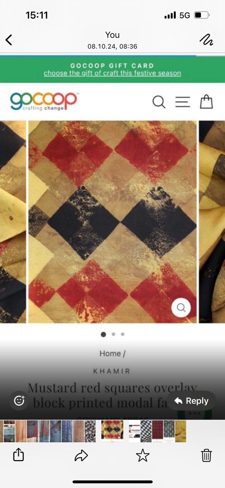 TGL Multicolor hand block print modal fabric