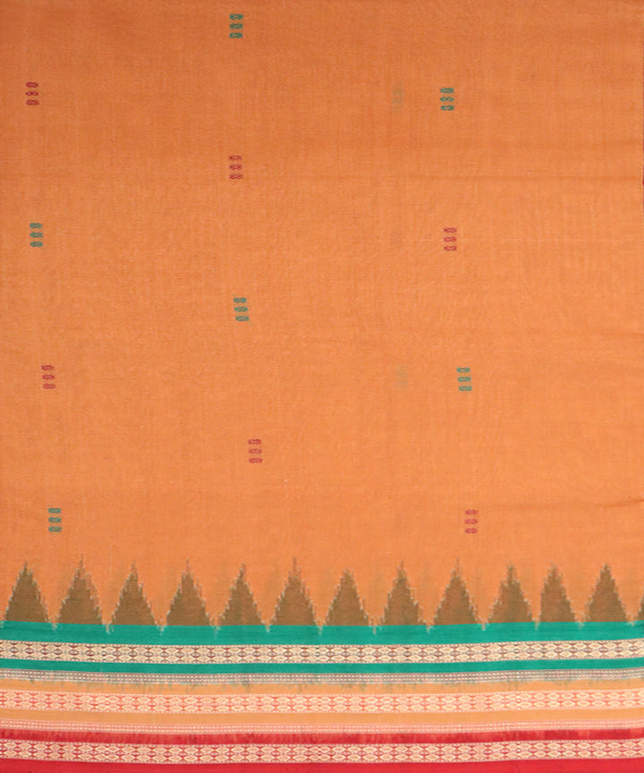 Multi color cotton handwoven bomkai saree