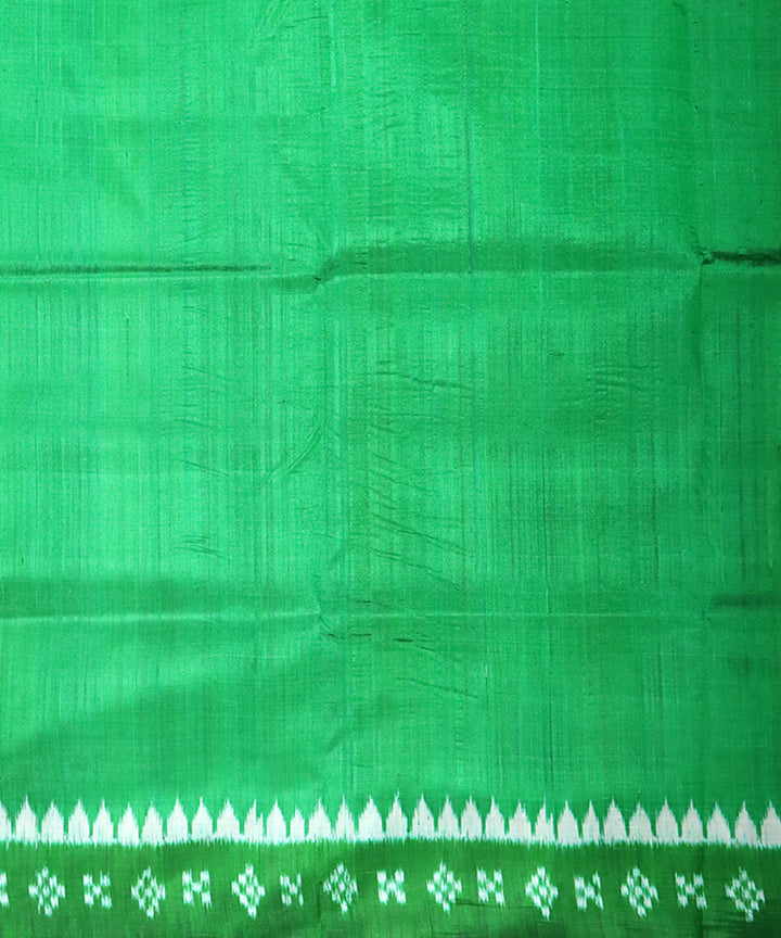 Violet green handloom khandua silk saree