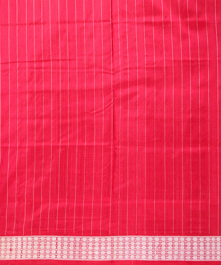 White red silk handloom sambalpuri saree