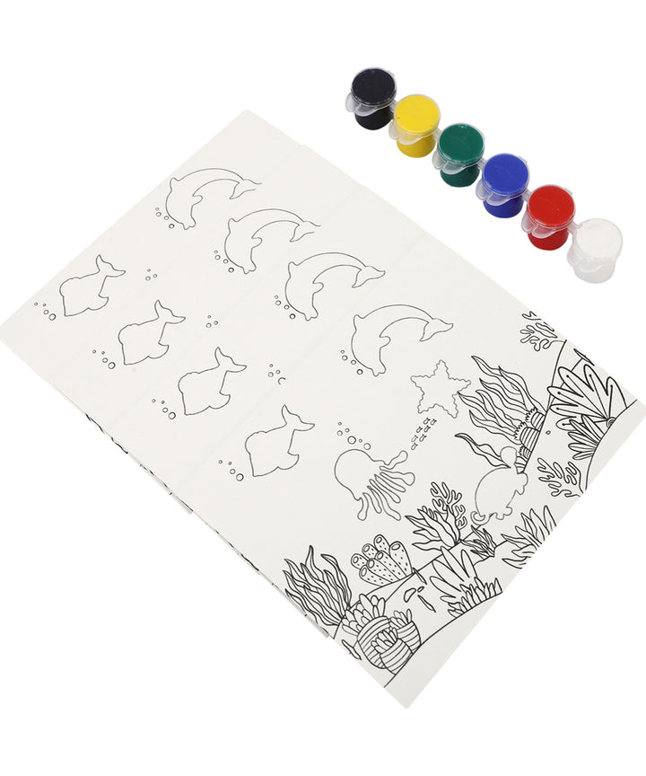 POTLI handmade block prinitng diy kit sea animals