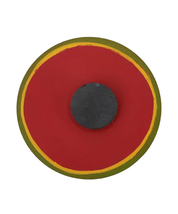 POTLI handmade indian traditional ganjifa fridge magnets (basant)