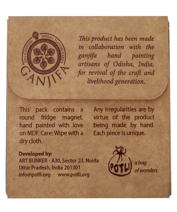 POTLI handmade ganjifa fridge magnets (rama)