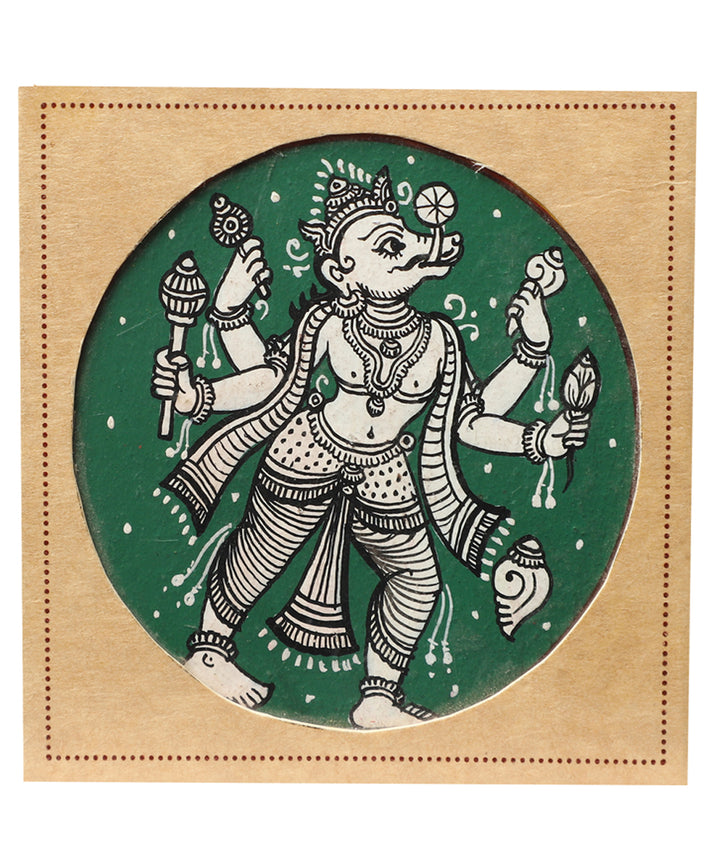 POTLI handmade ganjifa fridge magnets (varaha)