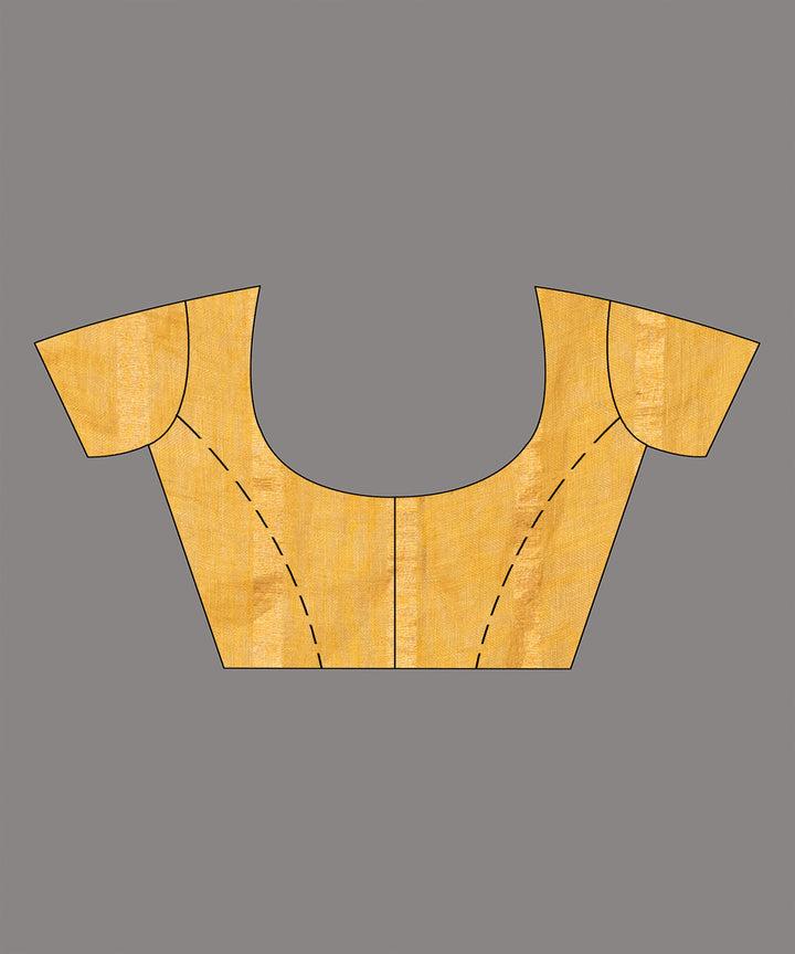 Egg nog linen zari handloom bengal saree