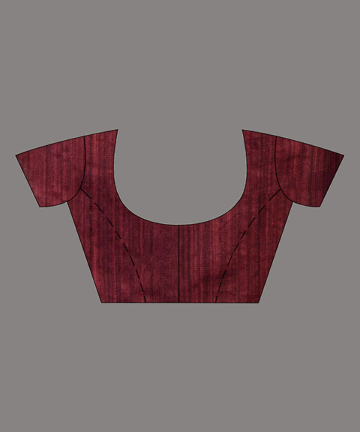 Maroon matka silk sequin bengal handloom jamdani saree