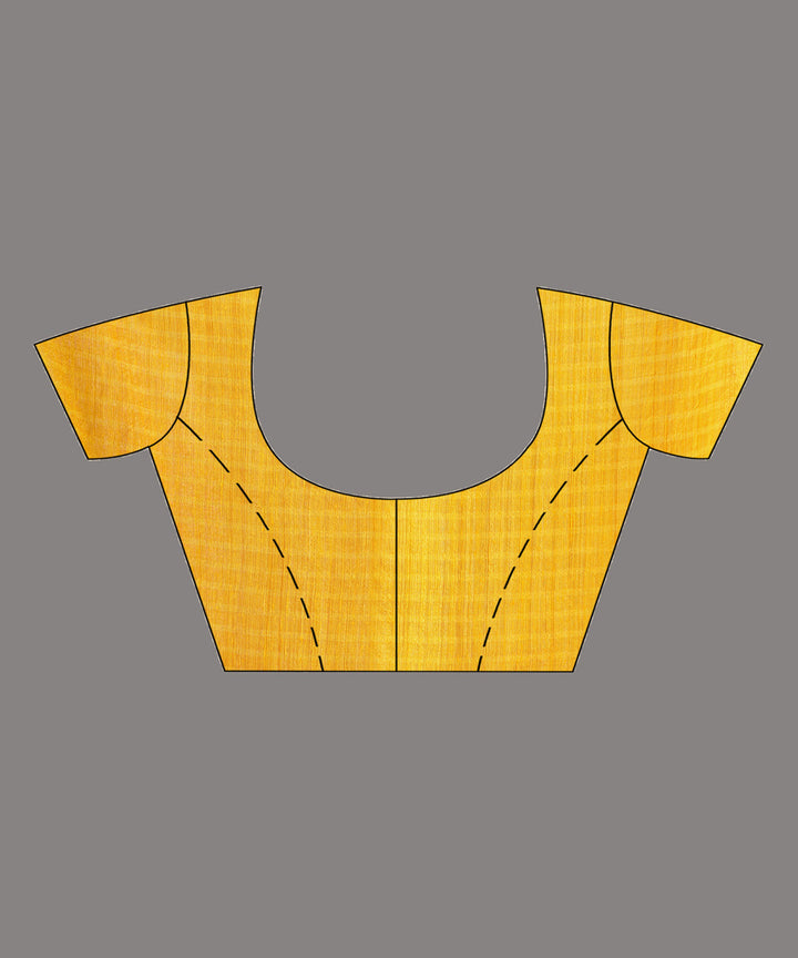 Yellow matka silk sequin handloom jamdani bengal saree