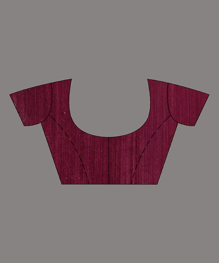 Maroon matka silk sequin handloom bengal jamdani saree