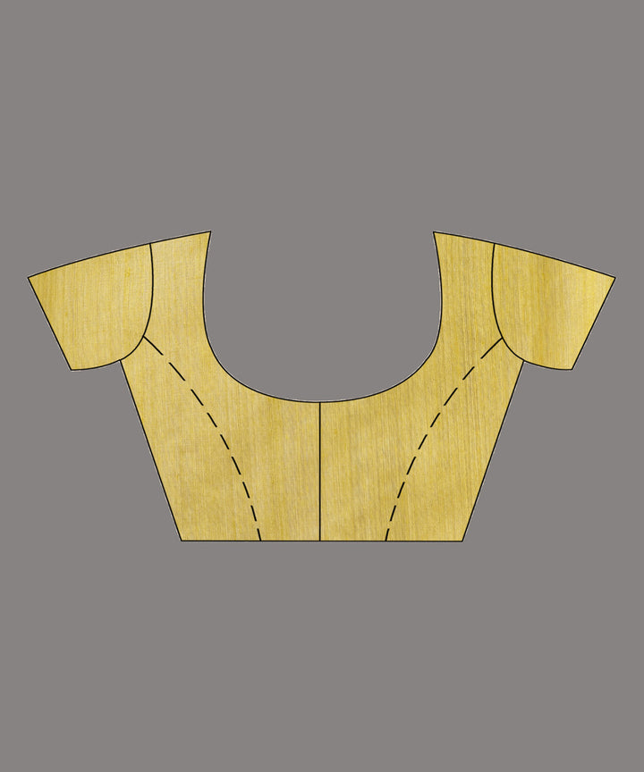 Yellow matka silk sequin bengal jamdani handloom saree