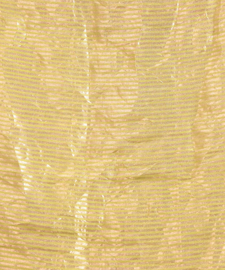 Olive green handloom bengal linen saree