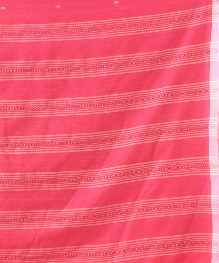 Light pink handloom bengal cotton saree