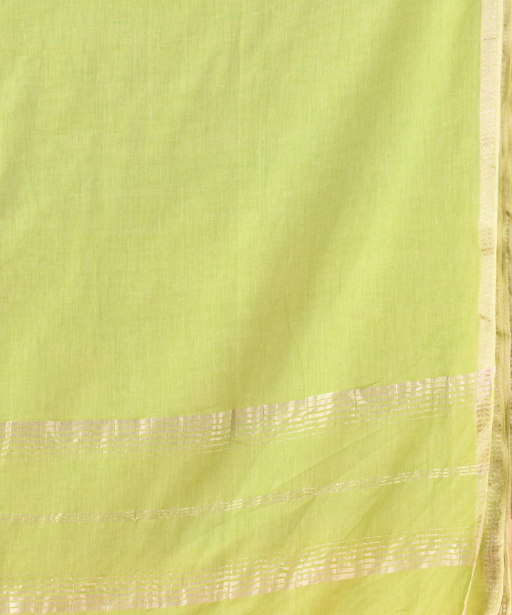 Pastel green handloom bengal cotton saree
