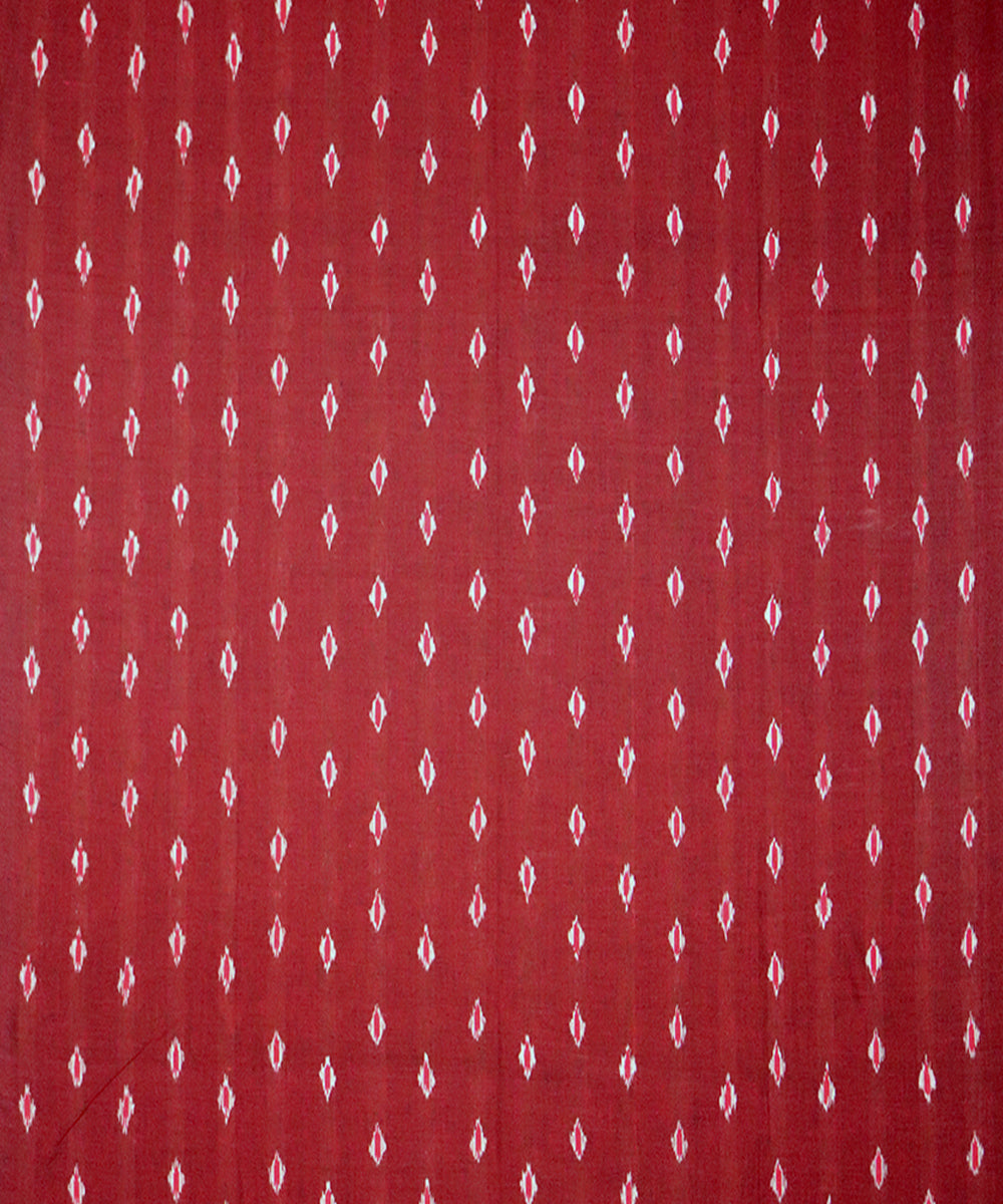 Maroon candy pink handloom nuapatna cotton dress material