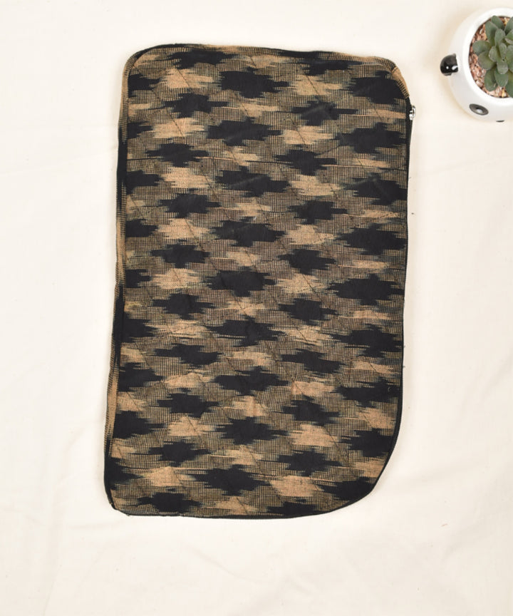 Black easy slip quilted 13" laptop sleeve