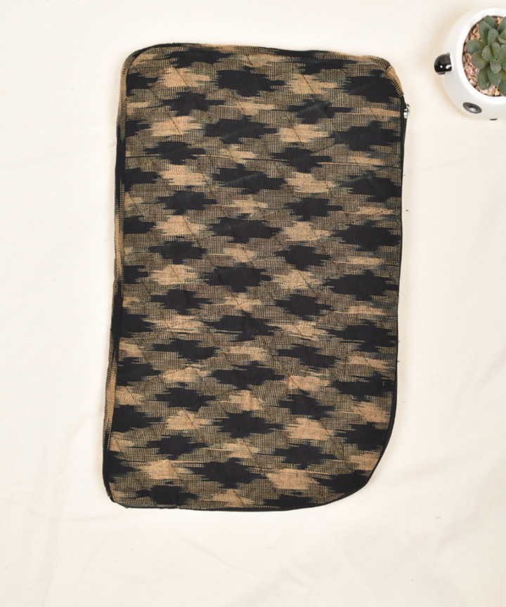 Black easy slip quilted 13" laptop sleeve