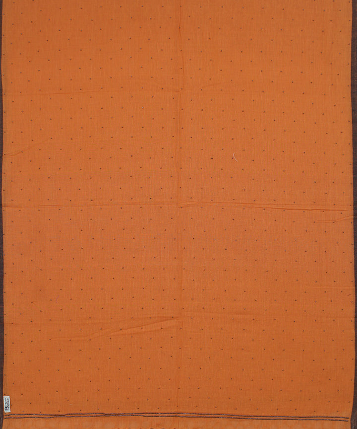 Orange handloom baragaon cotton dupatta