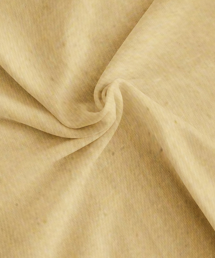 Cream handloom cotton natural dyed fabric