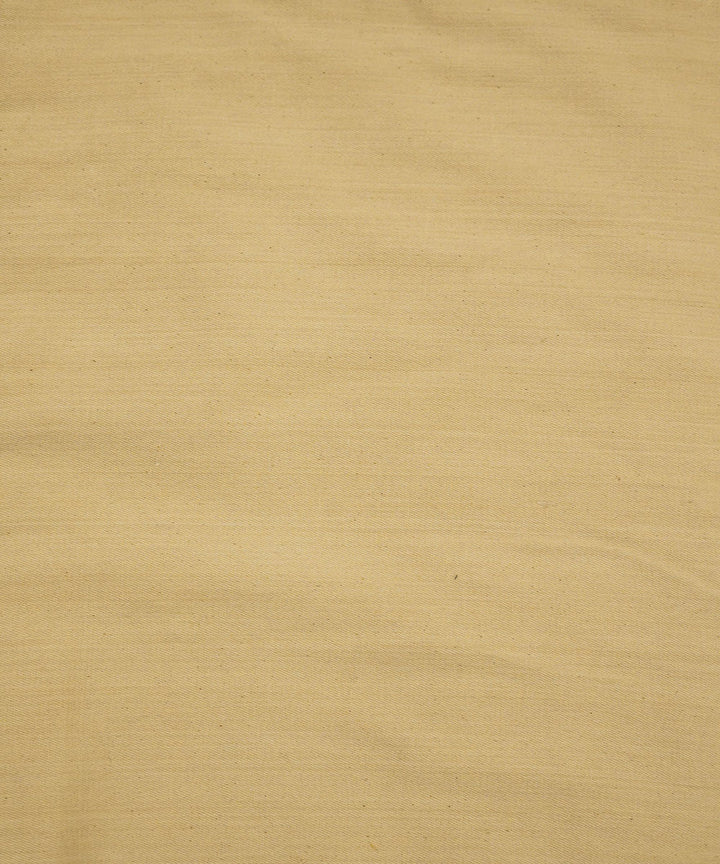 Cream handloom cotton natural dyed fabric