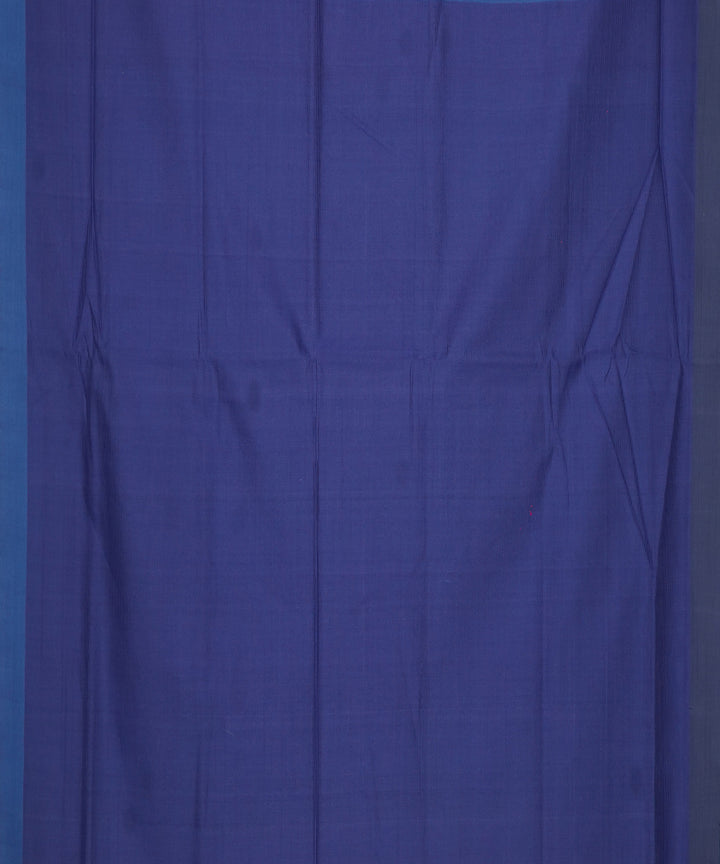 Navy blue cotton handloom mangalagiri saree