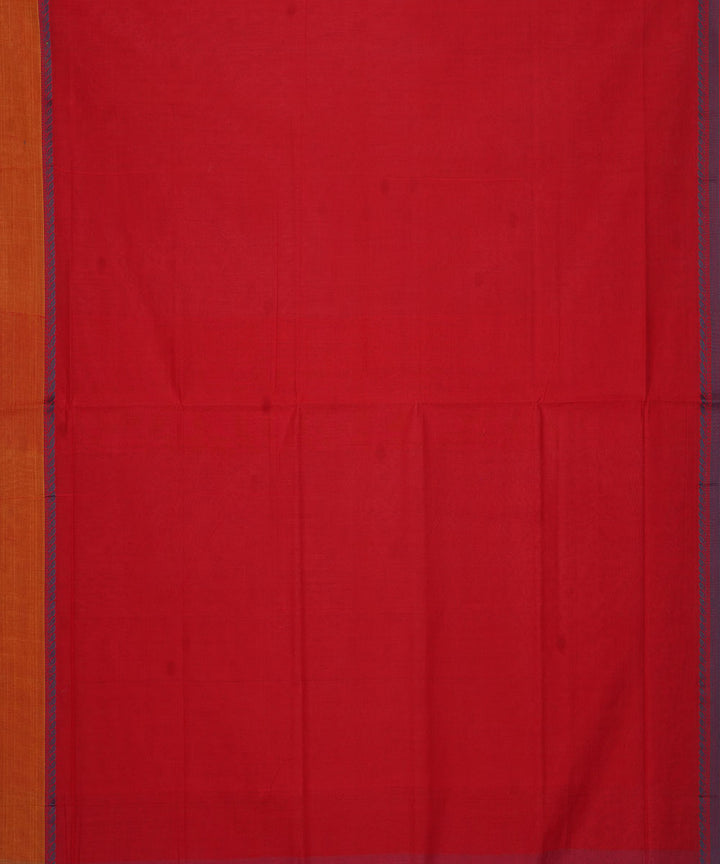 Red pink cotton handloom mangalagiri saree