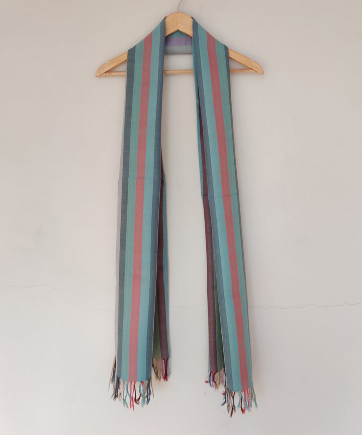 Multicolor handwoven kinnauri merino wool stole