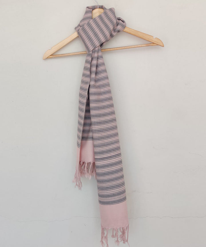 Pink handwoven merino wool kinnauri stole