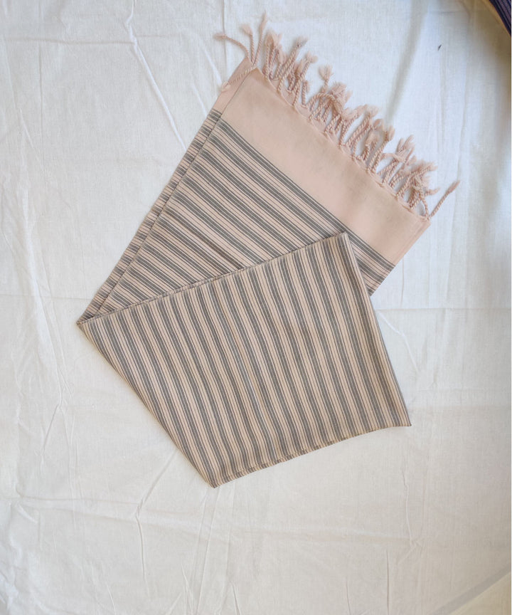Pink handwoven merino wool kinnauri stole
