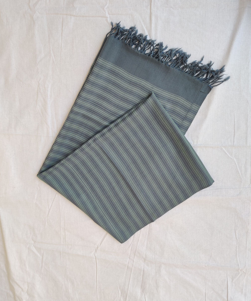 Grey handwoven merino wool kinnauri stole