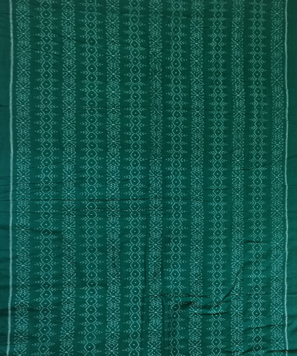 Light green handwoven cotton nuapatna fabric