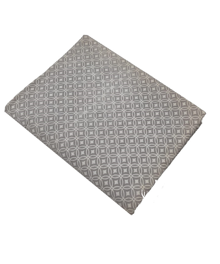 2.5m Grey handblock printed cotton sanganeri print kurta material