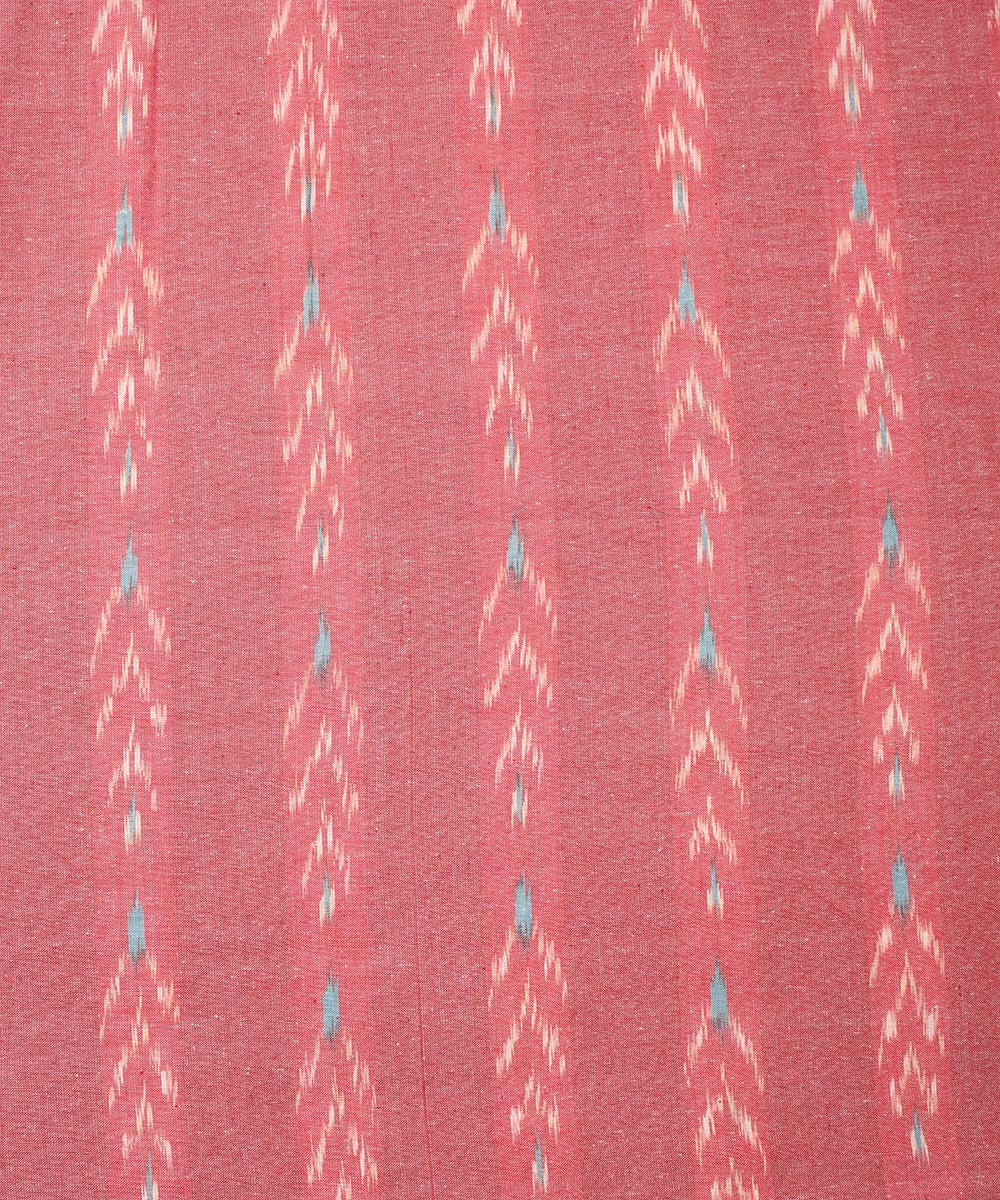 2.5 m Pink cotton handloom pochampally ikat fabric
