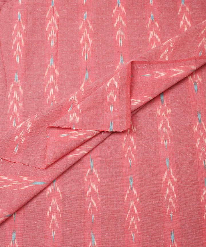 2.5 m Pink cotton handloom pochampally ikat fabric