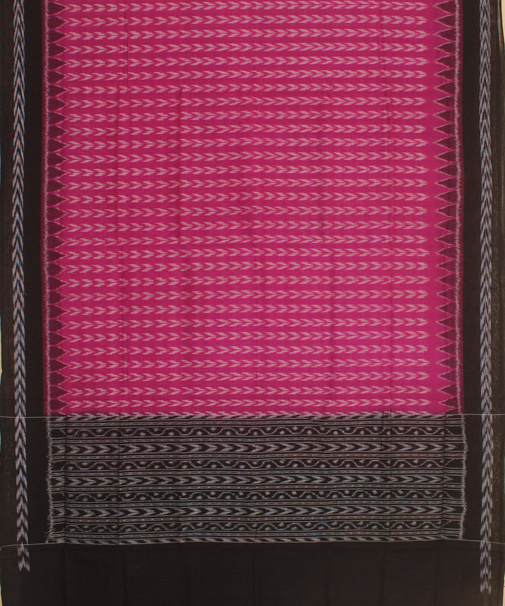 Purple black handloom cotton sambalpuri dupatta