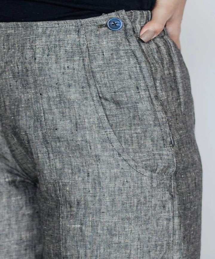 Grey handwoven linen trouser