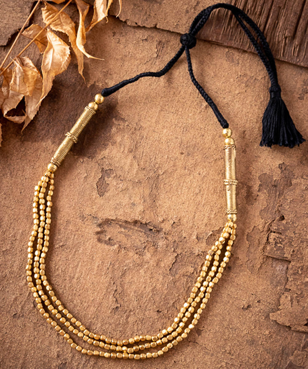 Dhokra jasmine necklace