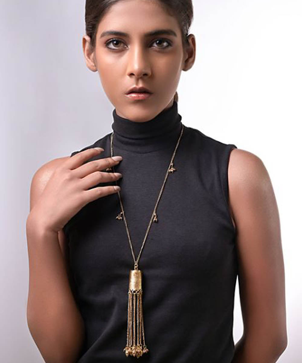 Miharu royal filigree brass necklace