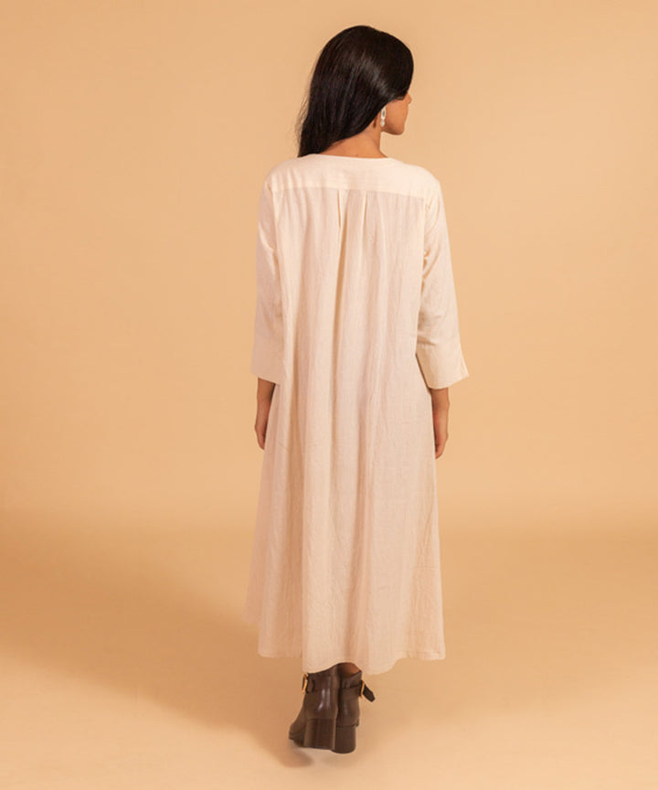 Offwhite handloom cotton dress