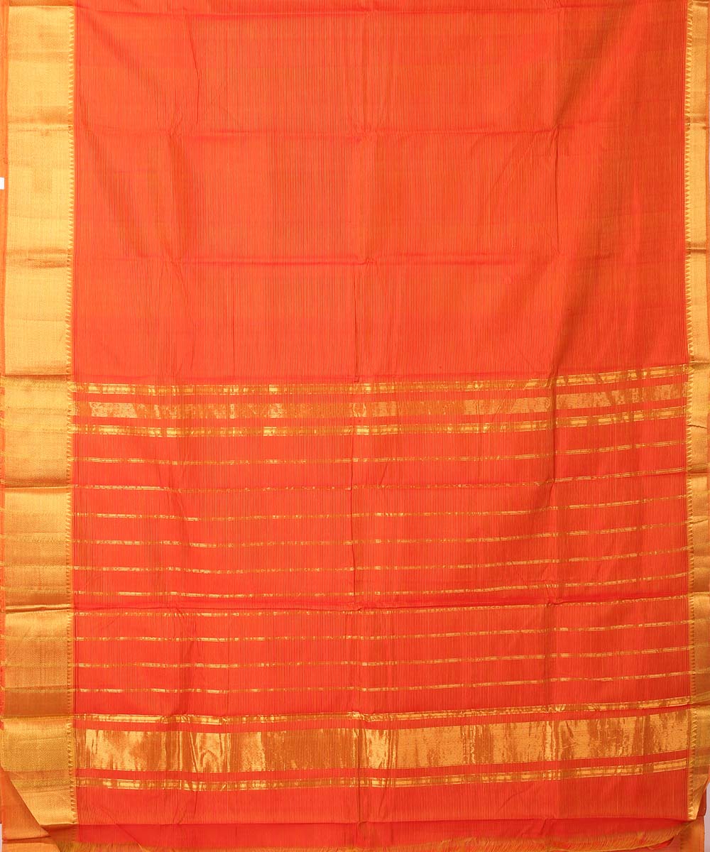 Pink handwoven mangalagiri cotton silk saree