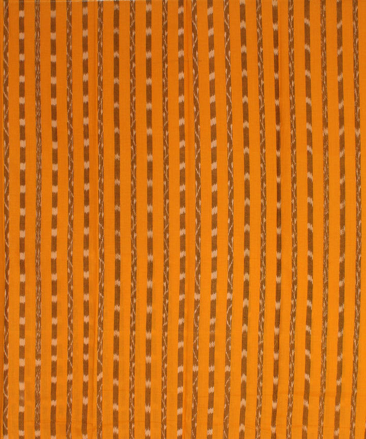 Yellow black handwoven cotton nuapatna dress material