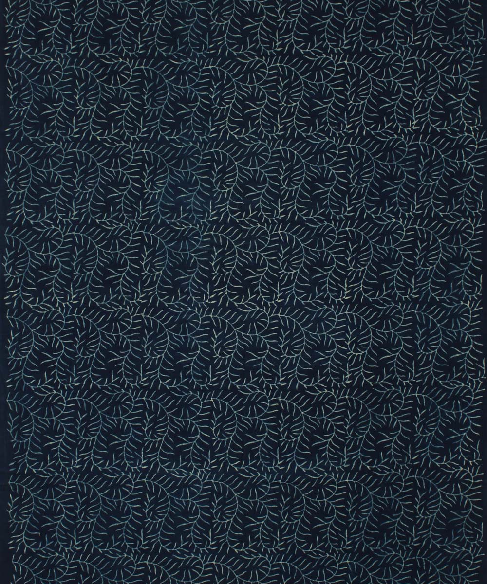 3m indigo cotton hand printed ajrakh kurta material