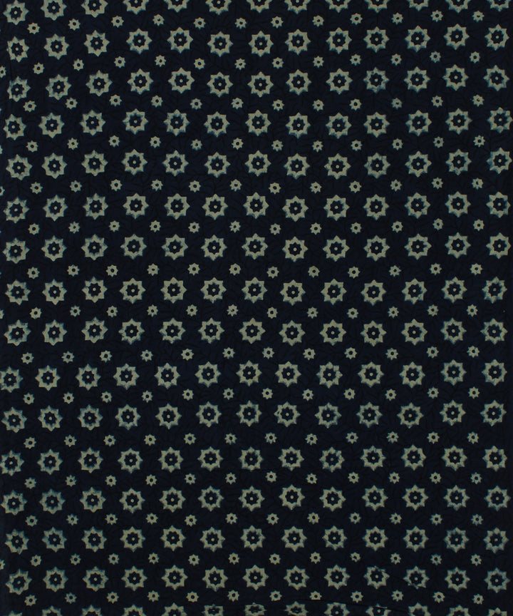 3m indigo ajrakh cotton hand printed kurta material