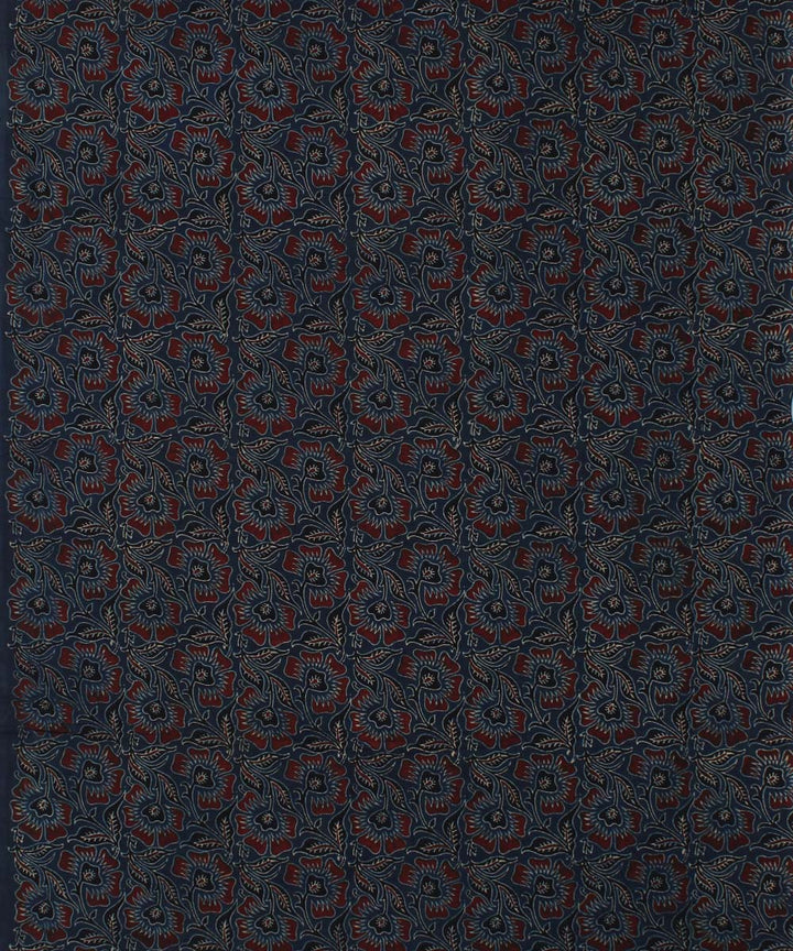 3m indigo printed cotton ajrakh kurta material